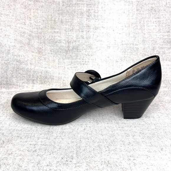 Life Stride Rozz Mary Jane heels pumps size 9M black, office party USEDLIKENEW - Picture 2 of 9